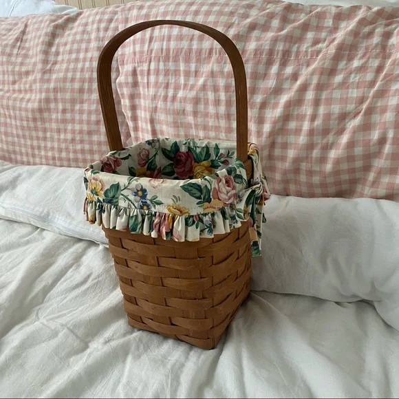 Longaberger floral RARE handwoven basket 1988 - Picture 2 of 6
